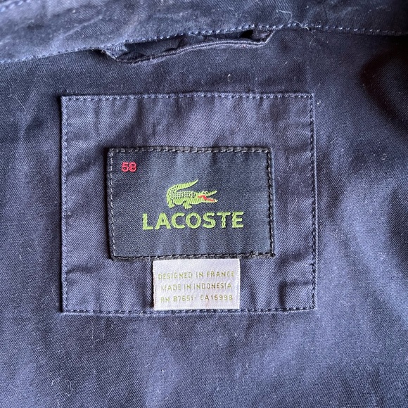 Men’s Lacoste 100% Cotton Jacket - Picture 5 of 8